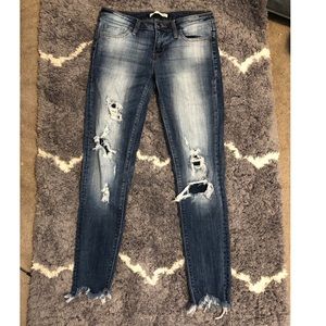DAYTRIP Distressed Skinny Jeans